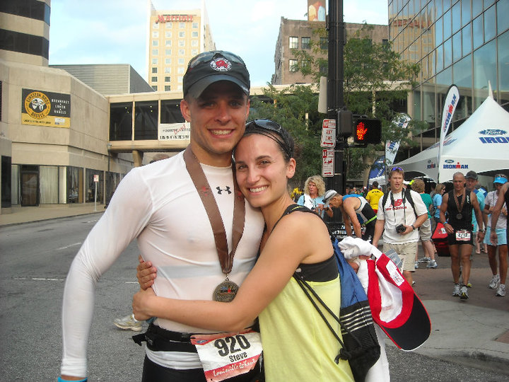 Steve Gonser at his first Ironman in Louisville