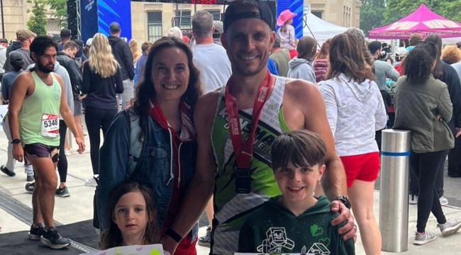 Steve Gonser post-race with family