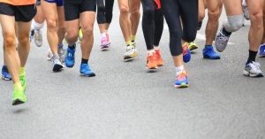 Runners at a race